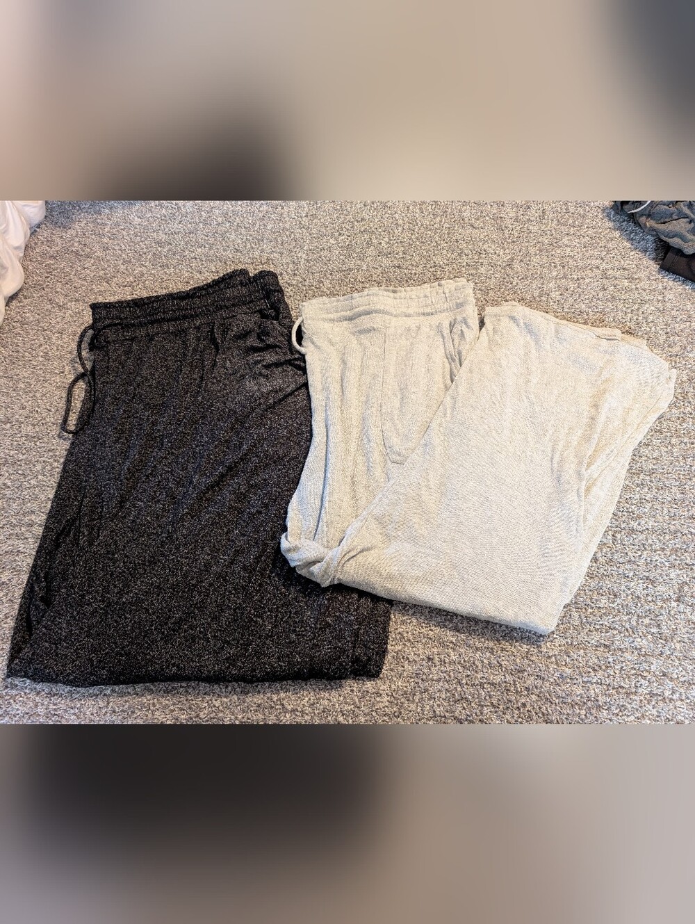 Stars Above Black and Light Gray Lounge Pants